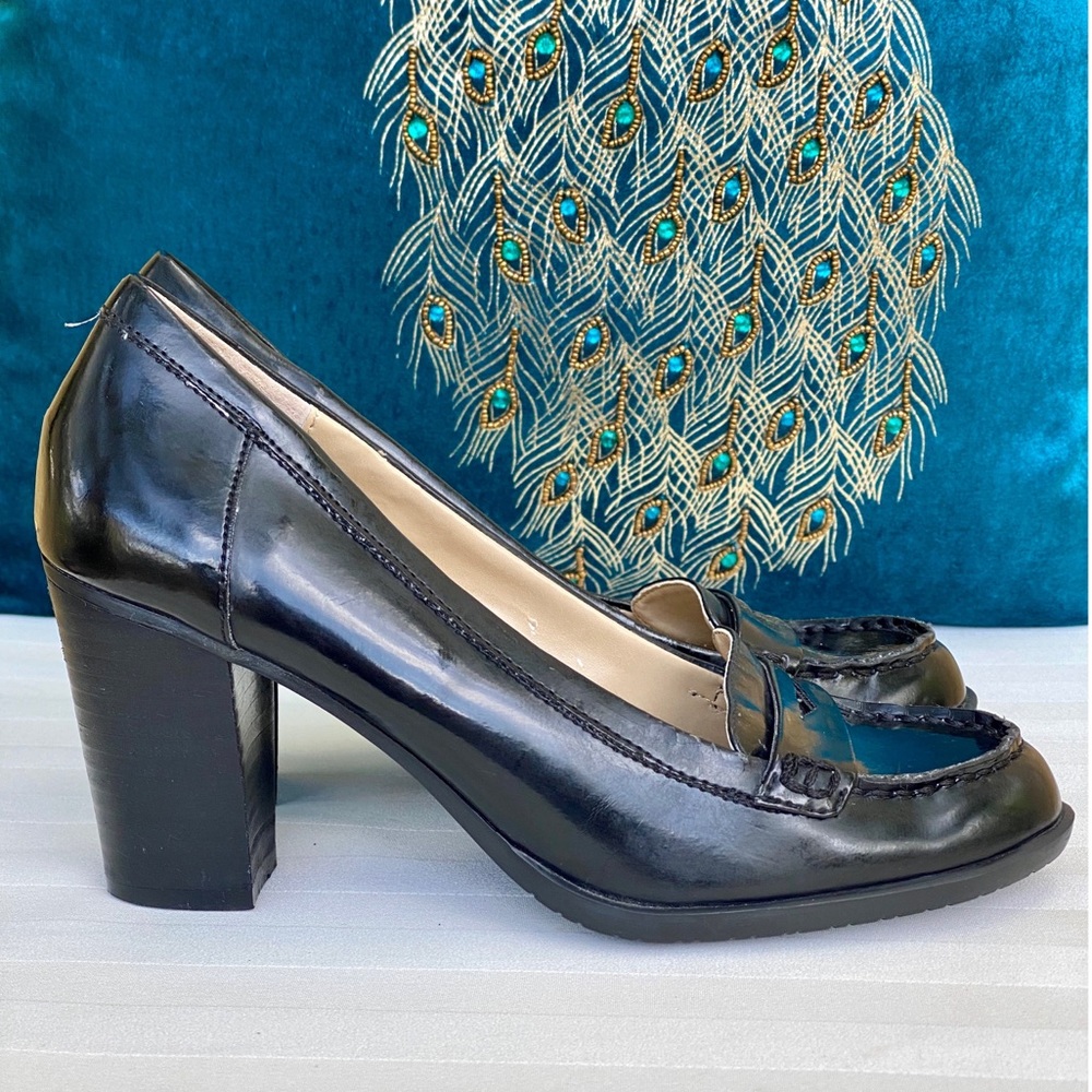 Bandolino Women's Abenzio Penny Loafer Heels Sz 5